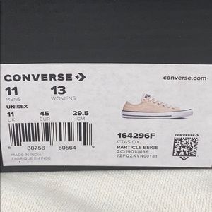 Converse Shoes - NEW Converse Chuck Taylor Low 11 Particle Beige Converse Shoes - NEW Converse Chuck Taylor Low 11 Particle Beige